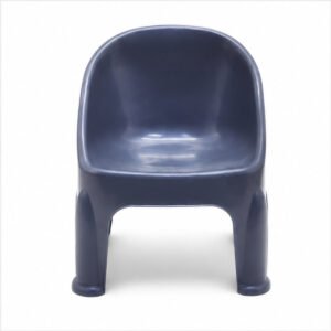 Dark Grey Plastic Kids Armchair