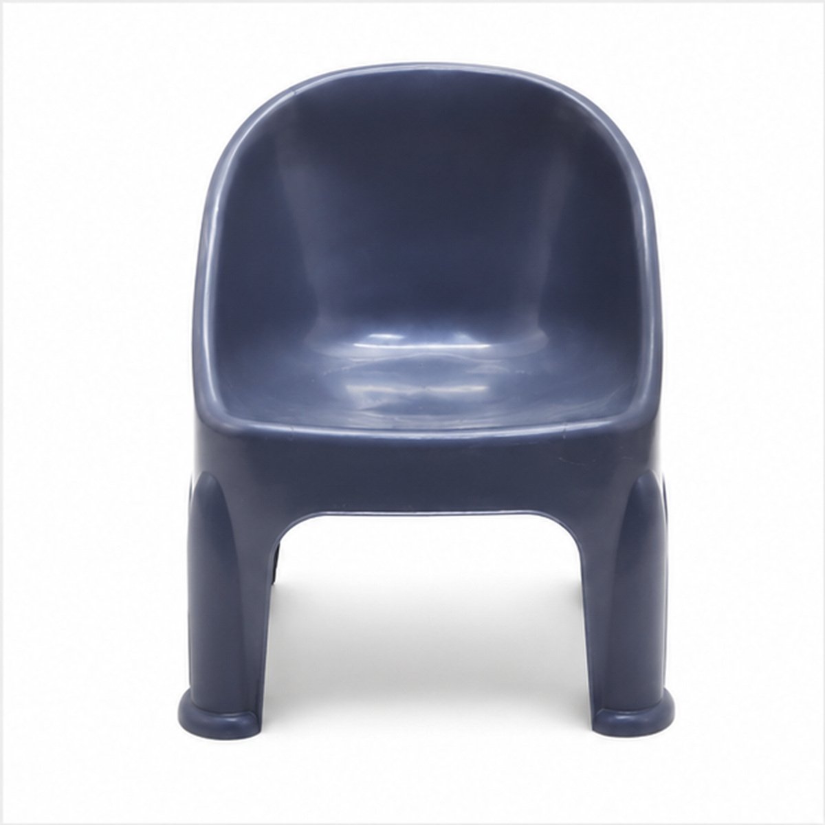 Dark Grey Plastic Kids Armchair