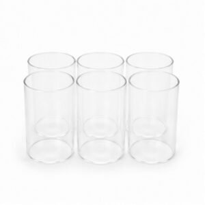 Tall Plain Glass Set of 6