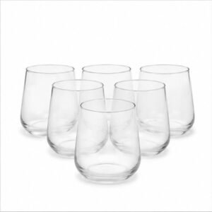 Stemless Drinking Glass Set of 6