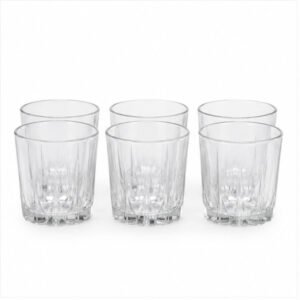Short Cut-Glass Tumbler Set of 6