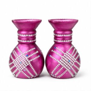 Pink Decorative Flower Vase Set of 2