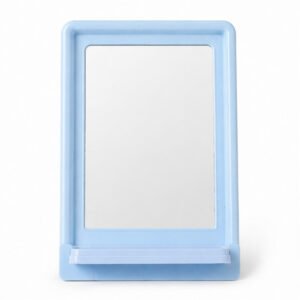 Rectangular Table Mirror with Stand - Blue