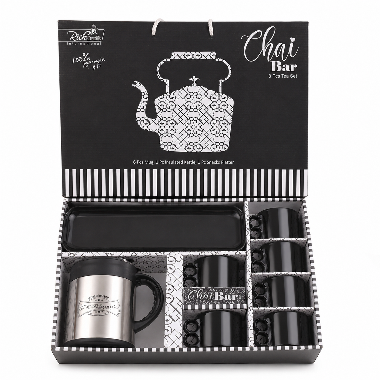 Chai Bar 8-Piece Tea & Snack Serving Set