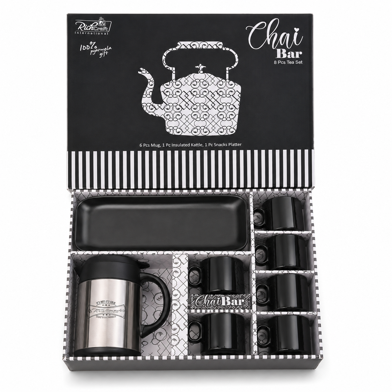 Chai Bar 8-Piece Tea & Snack Serving Set - Image 2