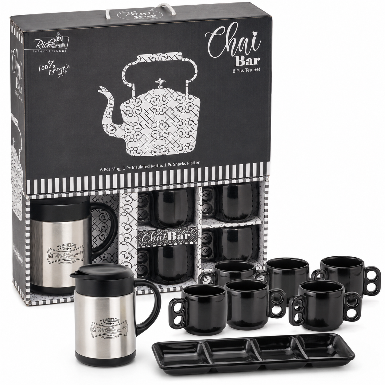 Chai Bar 8-Piece Tea & Snack Serving Set - Image 4