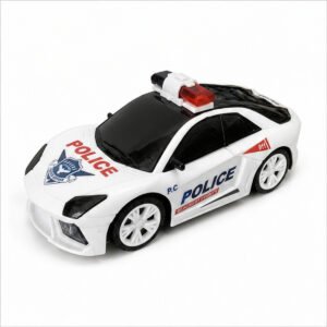 Black & White Police Remote Control Car