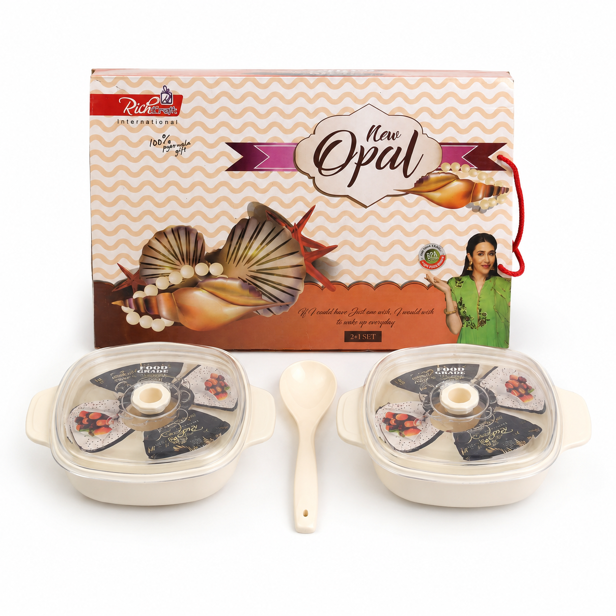 New Opal 3-Piece Insulated Casserole Serving Set - Image 3