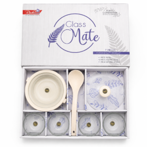 Glass Mate 7-Piece Serving Bowl Set with Spoon