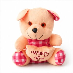 Peach Teddy Bear Plush Toy
