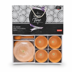 Happy Time 10-Piece Pudding & Dessert Set - Orange