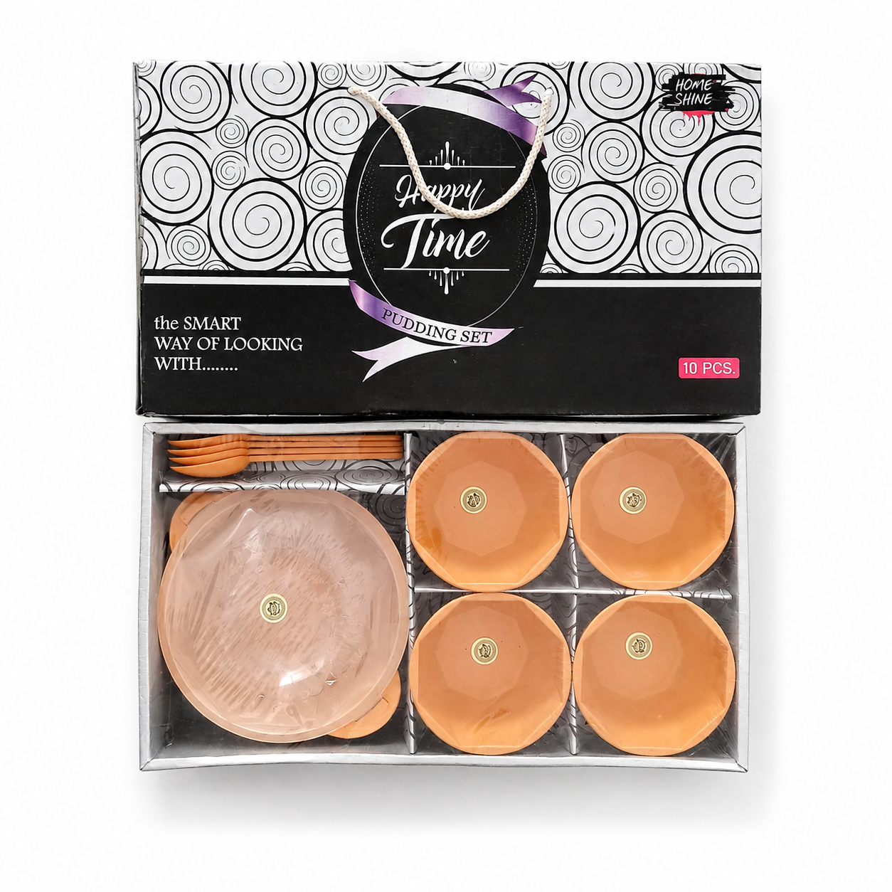 Happy Time 10-Piece Pudding & Dessert Set - Orange - Image 2