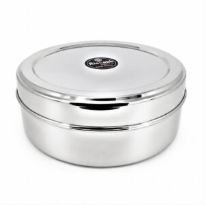 Rishabh Gold Steel Utility Container - 1.5 L