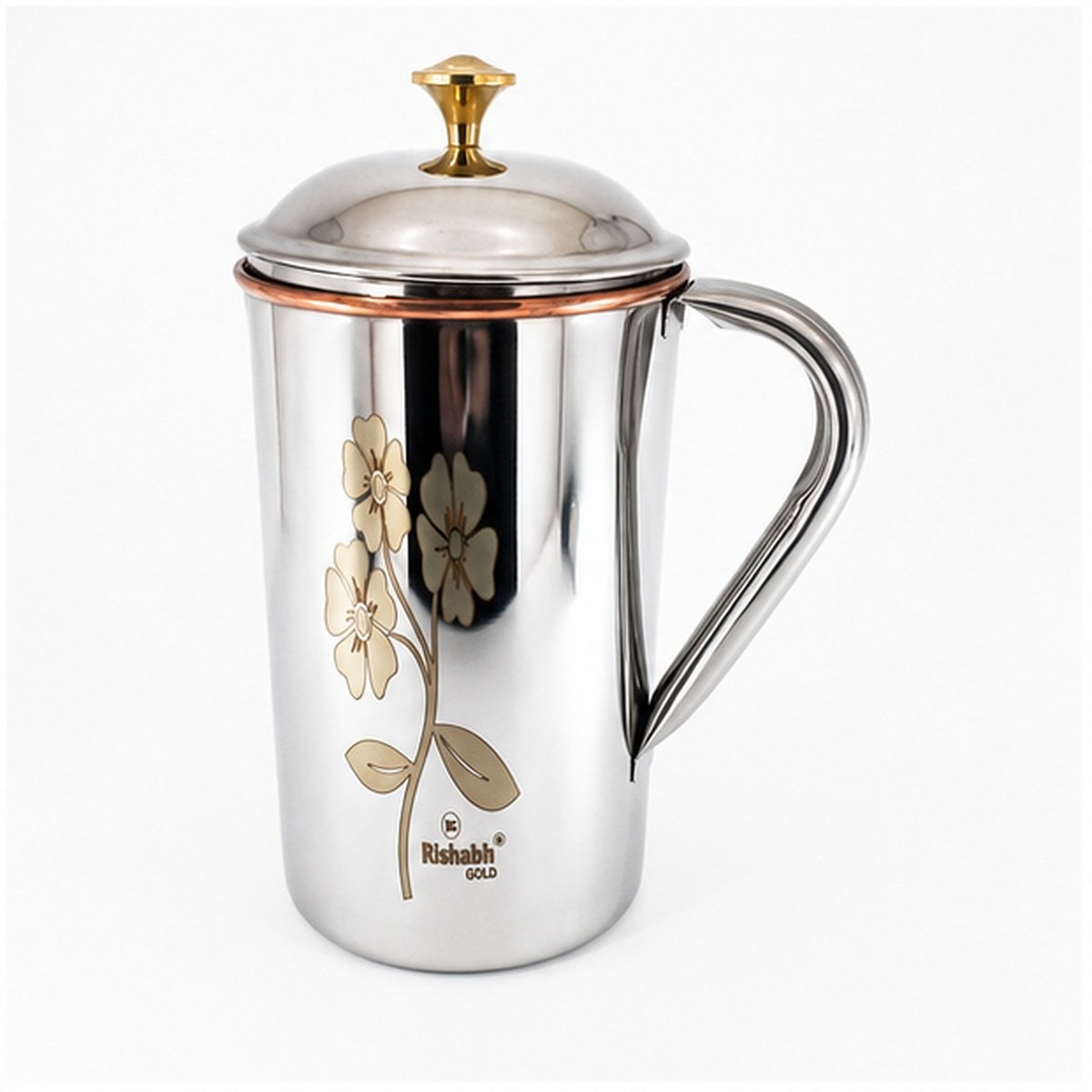 Rishabh Gold 2 L Steel, Copper Water Jug - Image 4
