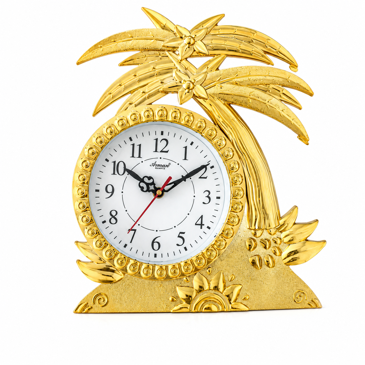 Arman Golden Floral Tree Decorative Wall Clock - Image 4