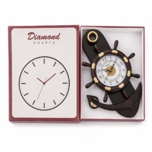 Diamond Quartz Nautical Anchor Wall Clock