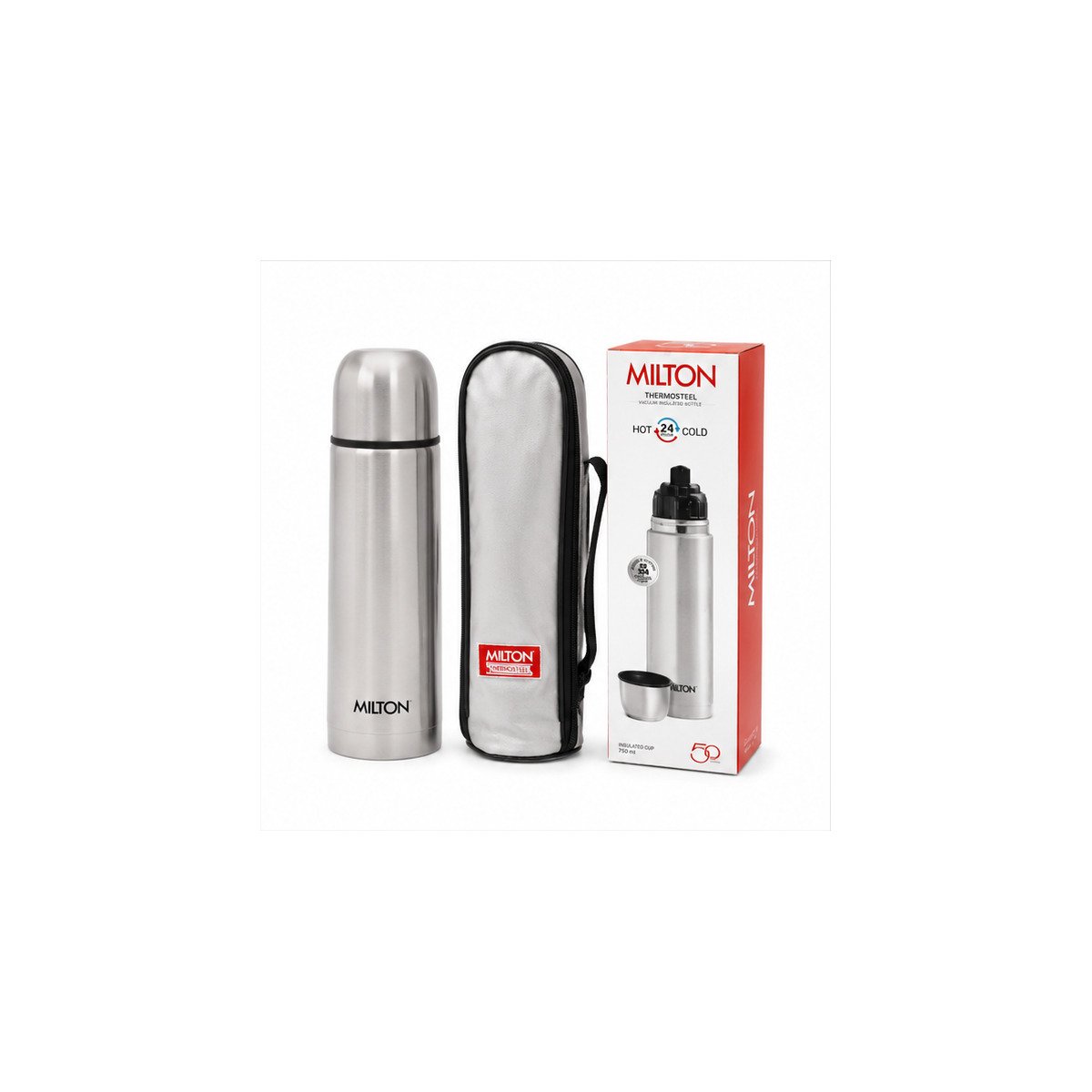 Insulated Stainless Steel Flask with Cup - Image 2
