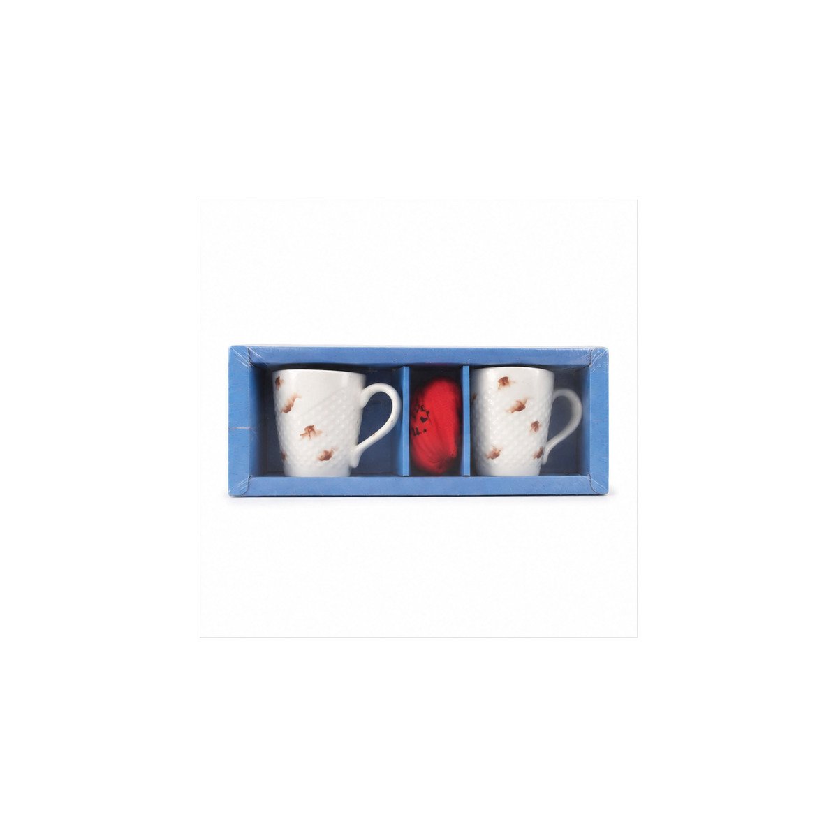 Blue Boxed Mug Pair Gift Set
