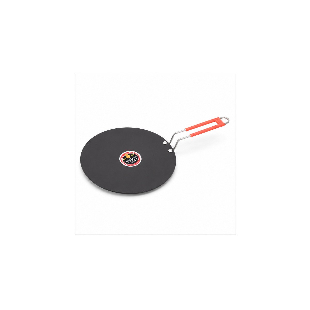 Non-Stick Frying Pan with Orange Handle - Image 2