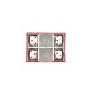 6 Pcs Cup Set with Plates