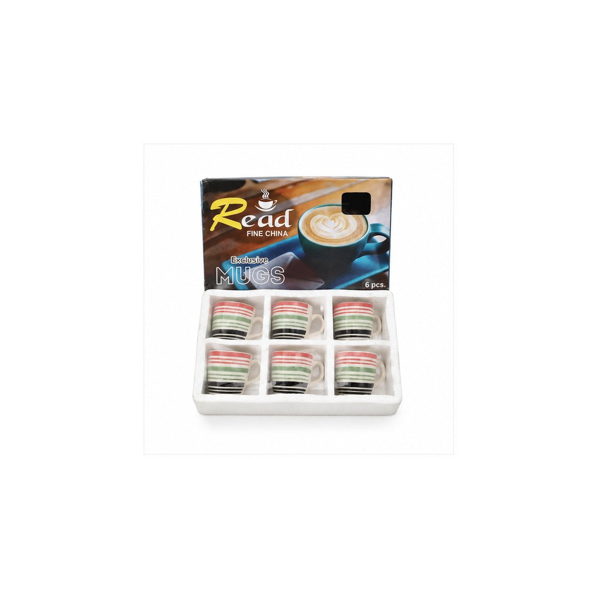 6 Pcs Designer Tea Cup Set