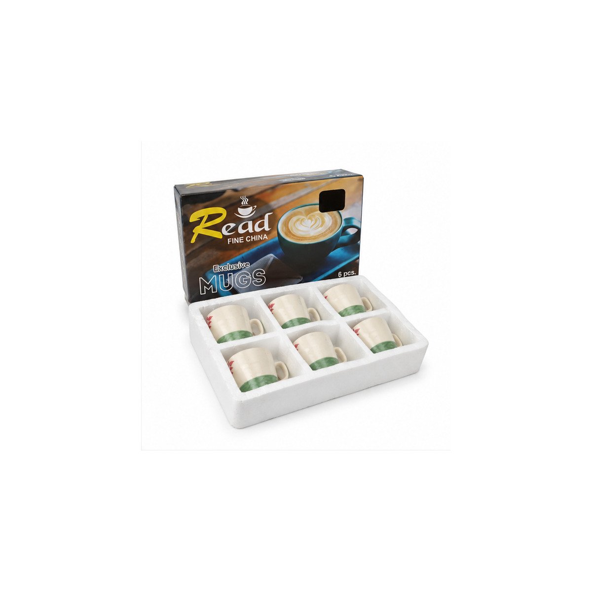 6 Pcs Designer Tea Cup Set - Image 2