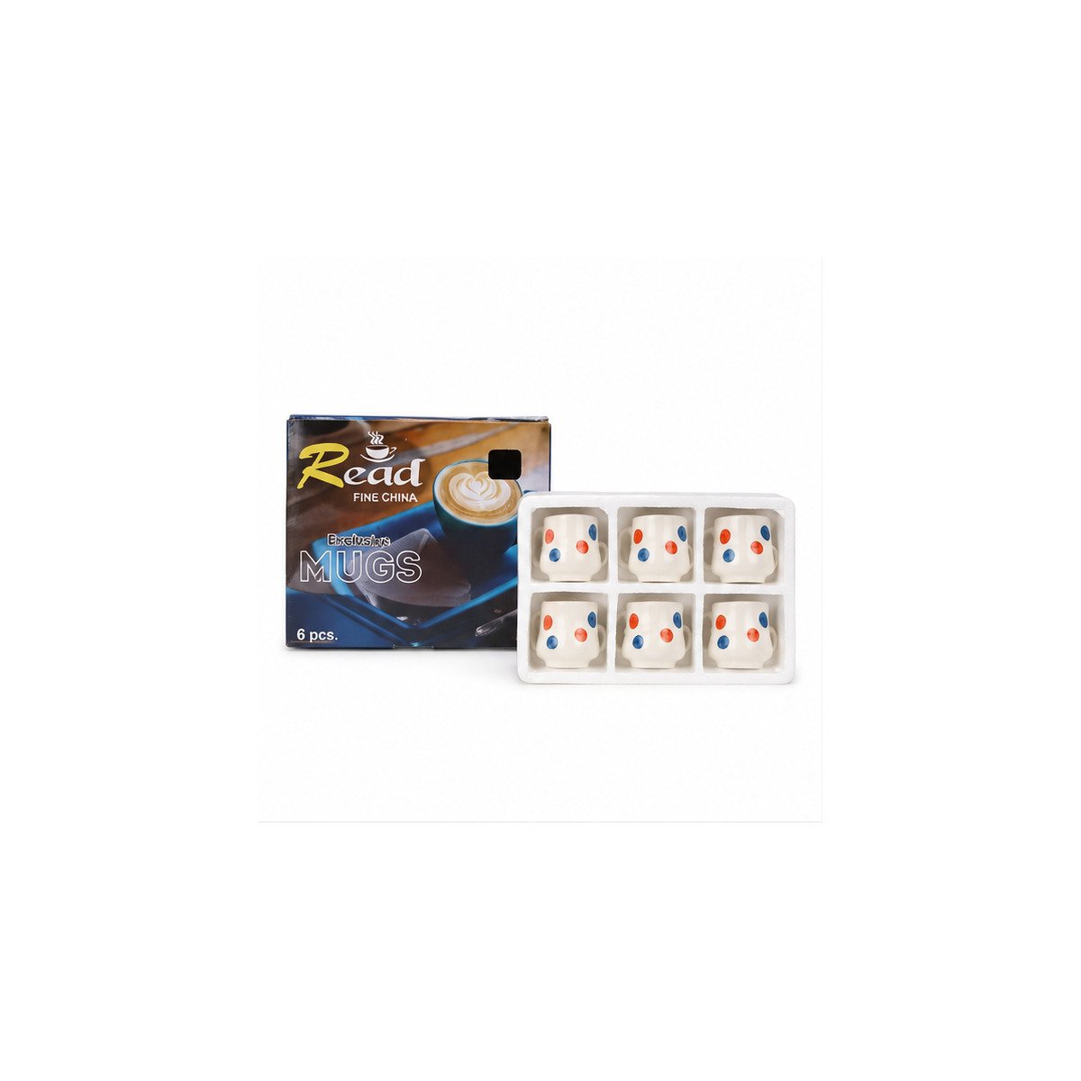6 Pcs Designer Tea Cup Set