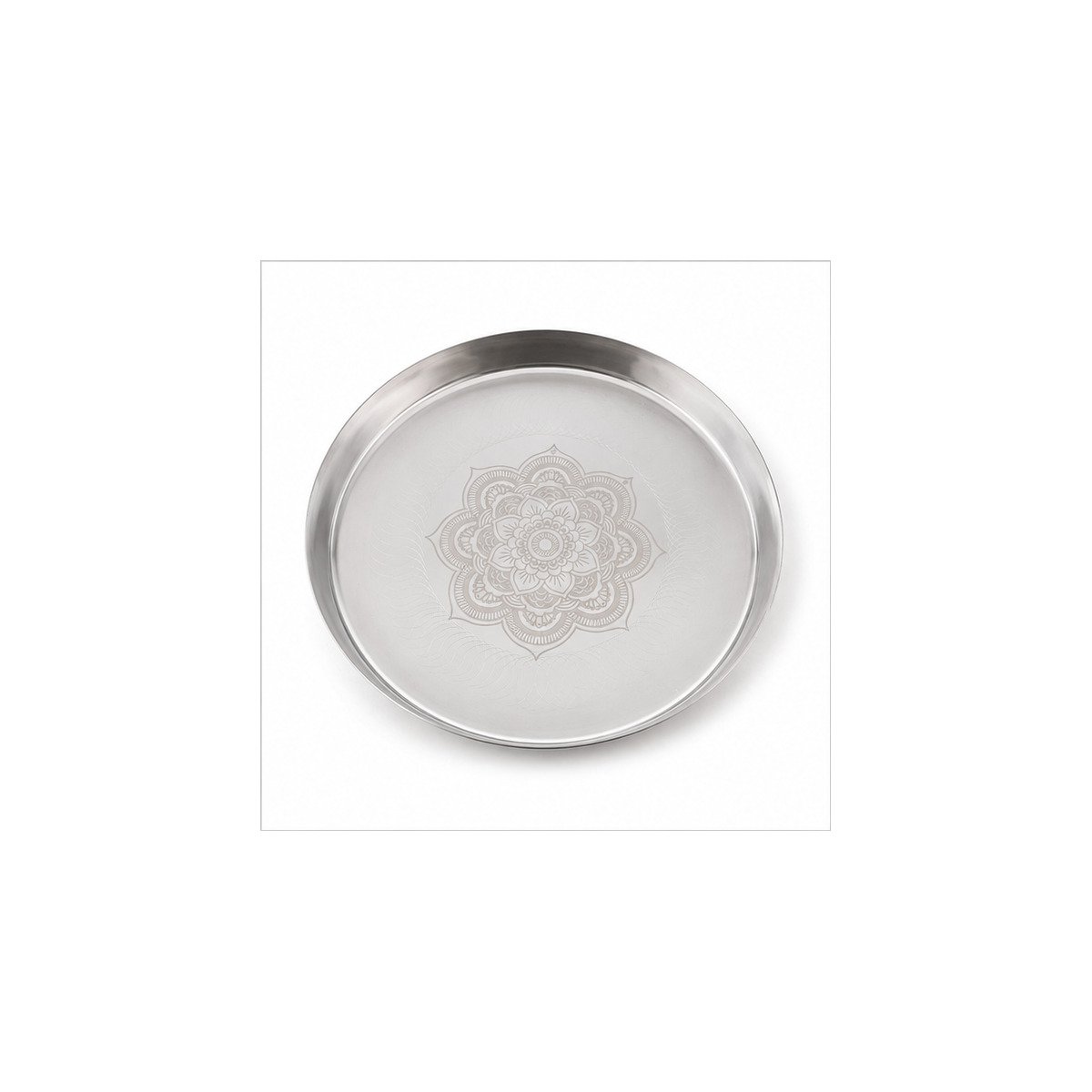 Round Stainless Steel Serving Tray