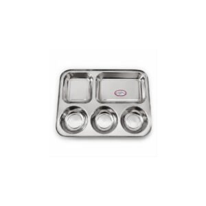 Stainless Steel Compartment Meal Plate