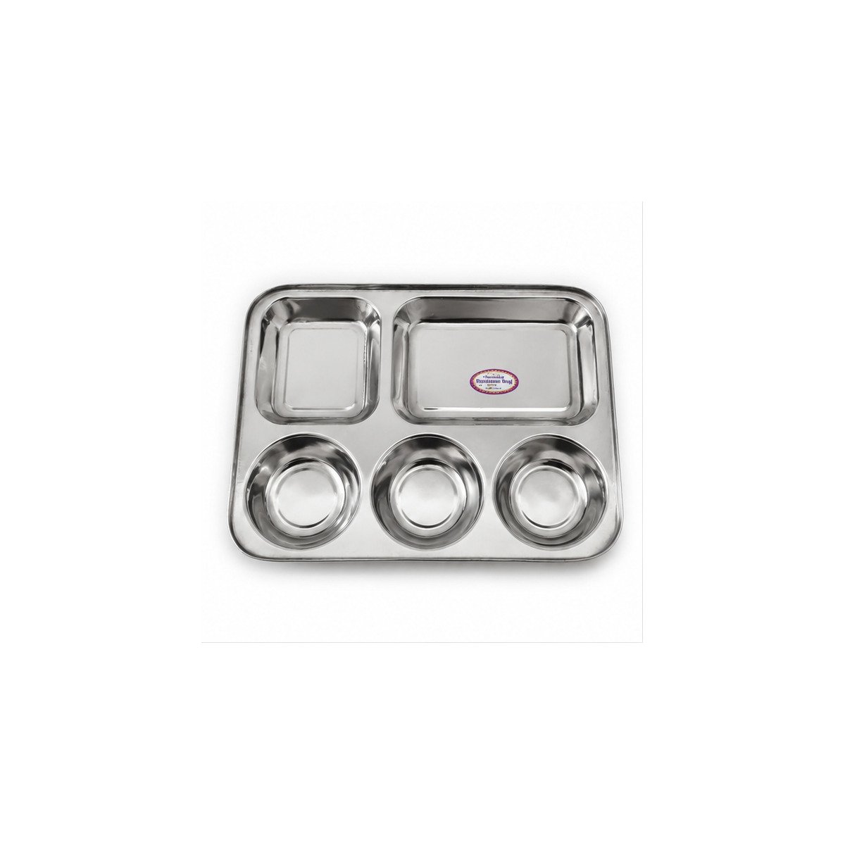 Stainless Steel Compartment Meal Plate