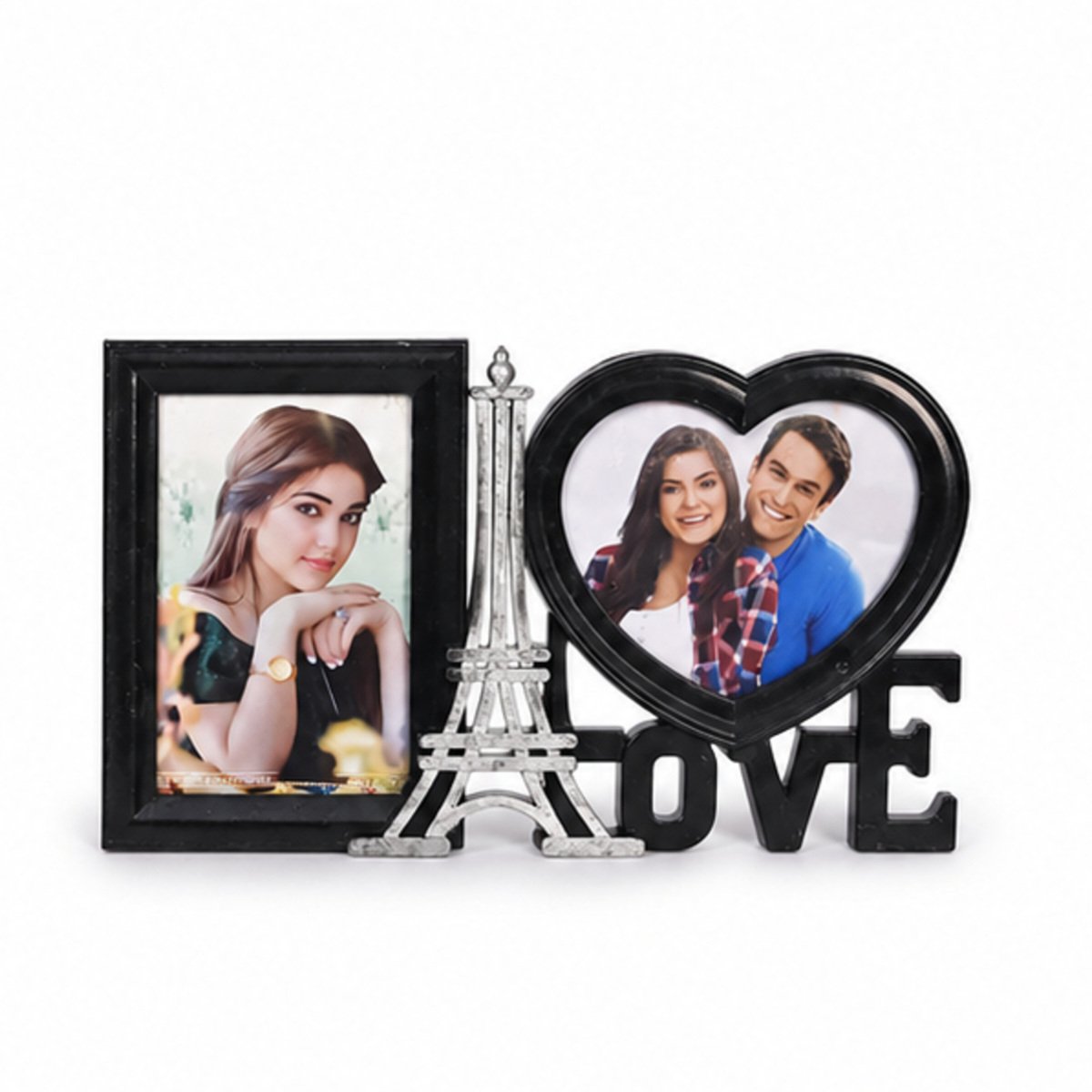 Black Eiffel LOVE Double Photo Frame - Image 4