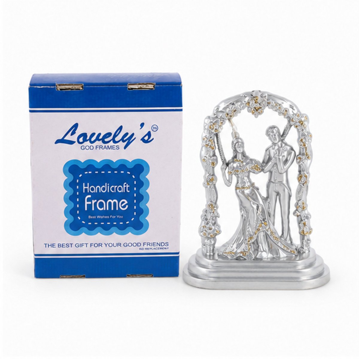 Blue & Silver Folding Double Photo Frame - Image 2