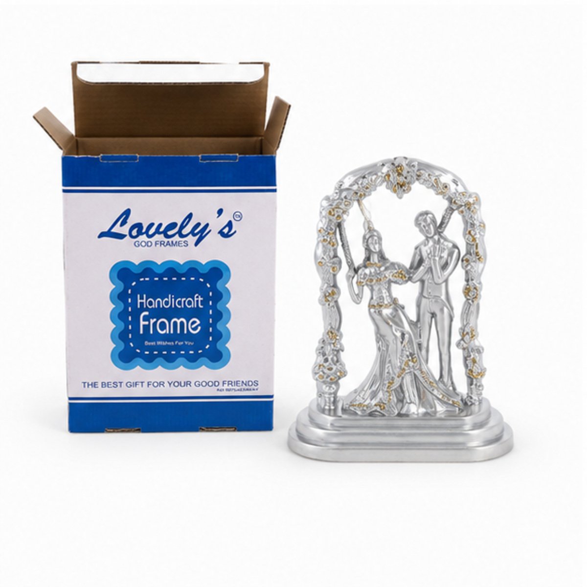 Blue & Silver Folding Double Photo Frame - Image 3