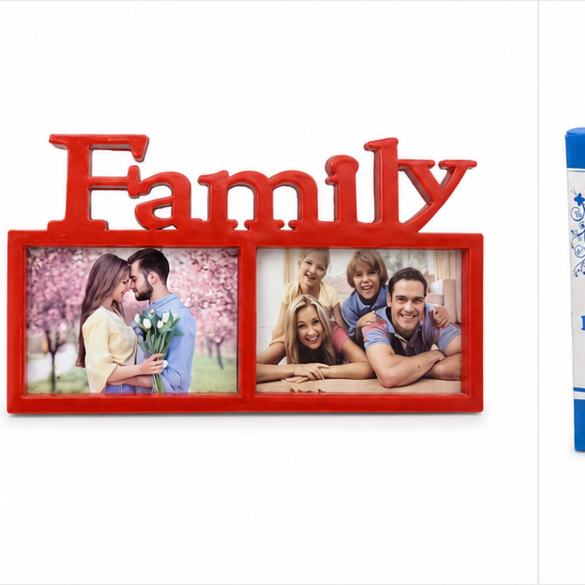 Red Family Double Photo Frame - Image 2