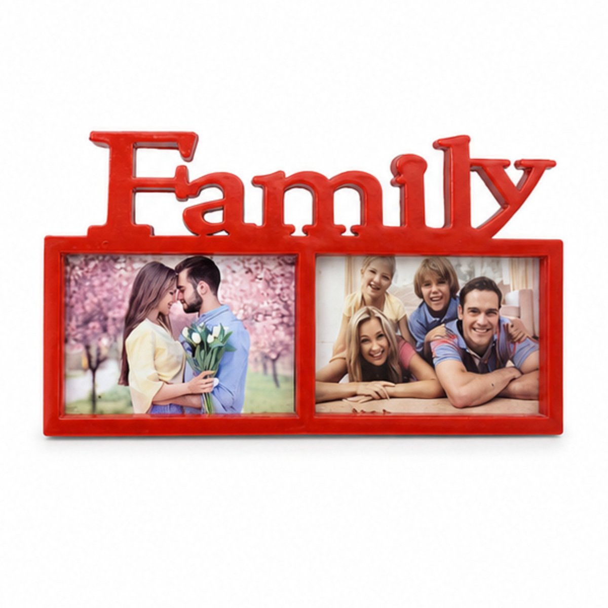 Red Family Double Photo Frame - Image 4