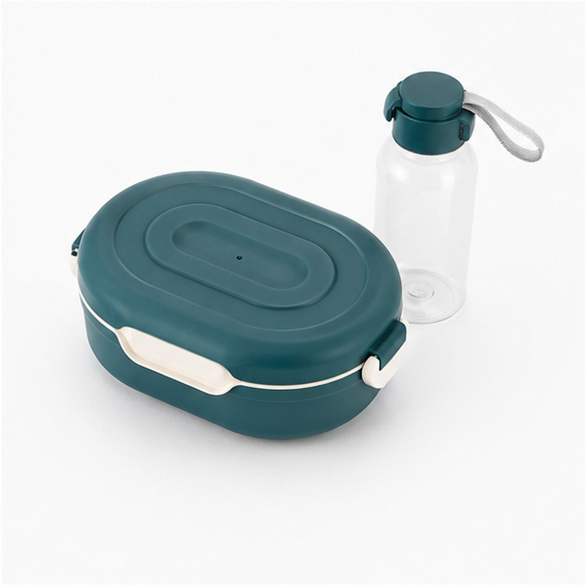 ViyoKart Teal & White Lunch Box and Bottle Set - Image 3
